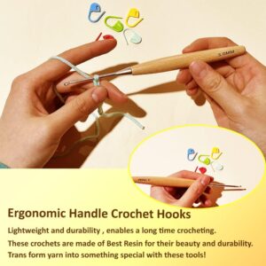 Wood Crochet Hook Set