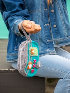 Camper Clutch crochet pattern kit