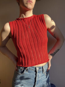 Mallory Mock Neck Crochet Pattern 1