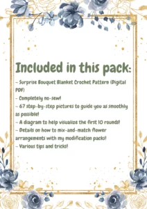 Surprise Bouquet Blanket Crochet Pattern