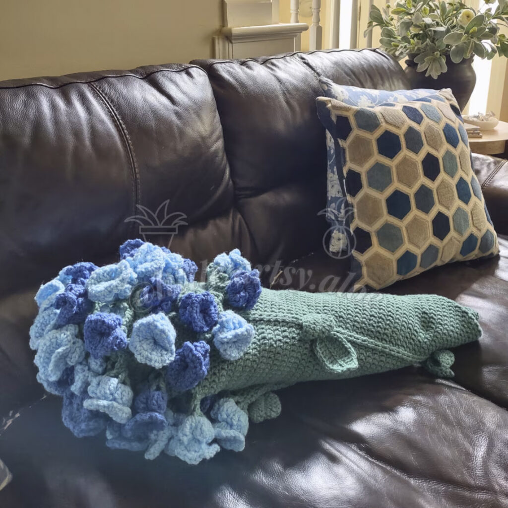 Surprise Bouquet Blanket Crochet Pattern by Little Artsy Aloe