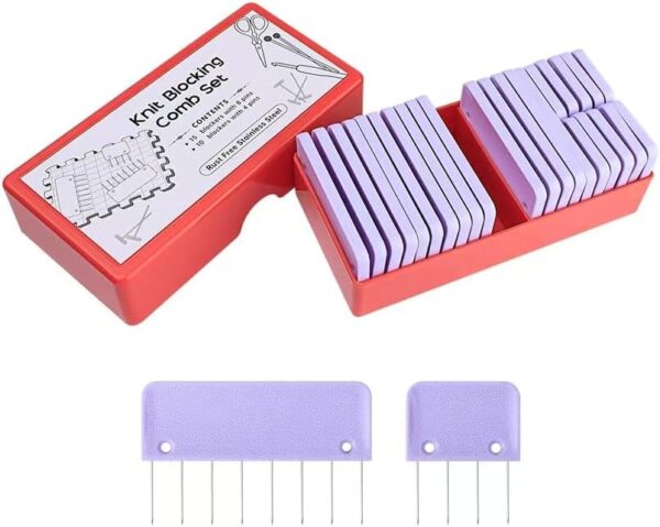 Crochet Blocking Combs & Pins Kit – Easy Finishing for Your Projects - Image 2