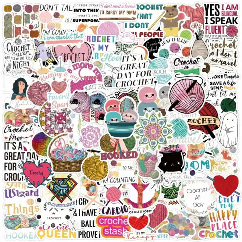 Crochet Sticker Set