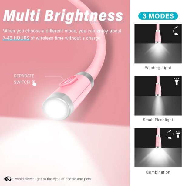 LED neck light for crocheting