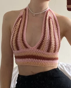 Summer Crochet Halter Neck Pattern02