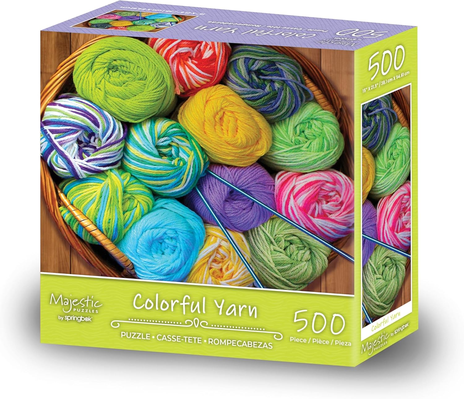 vibrant colored yarn puzzle