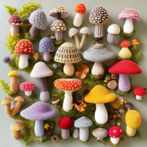 Crochet Mushroom Puzzle