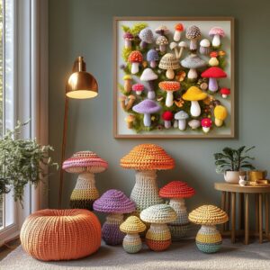 Crochet Mushroom Puzzle