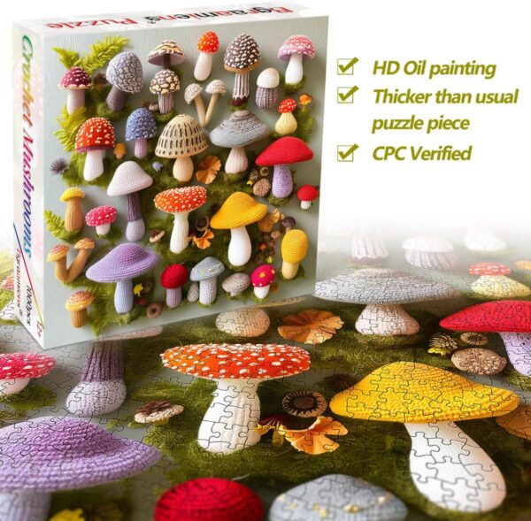Crochet Mushroom Puzzle
