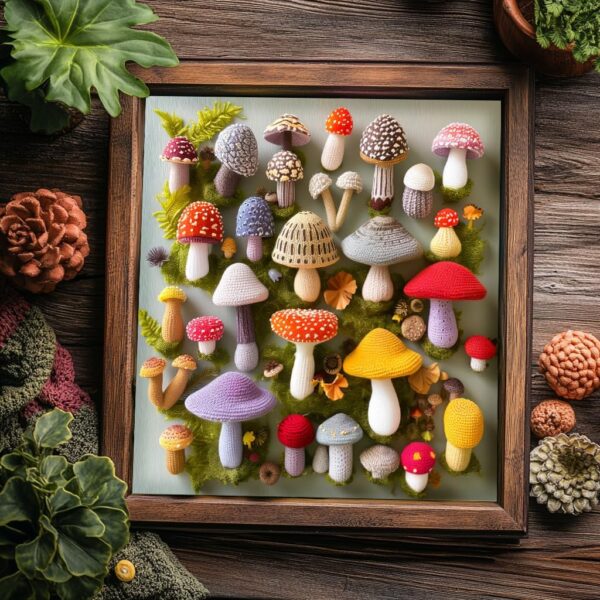 Crochet Mushroom Puzzle