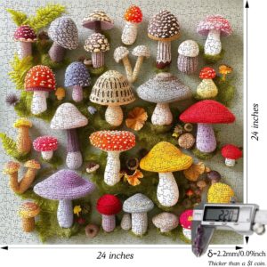 Crochet Mushroom Puzzle