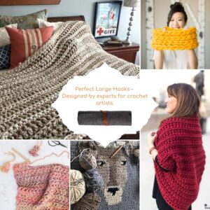 giant bamboo crochet hooks set