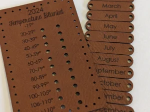 temperature blanket labels