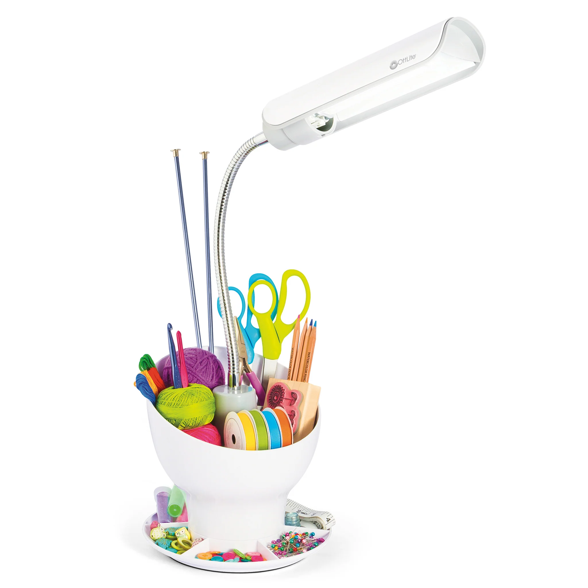 Craft Space Organizer Lamp