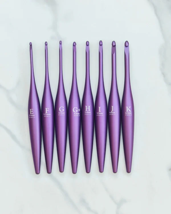 Matte Grape Streamline Crochet Hook by Furls