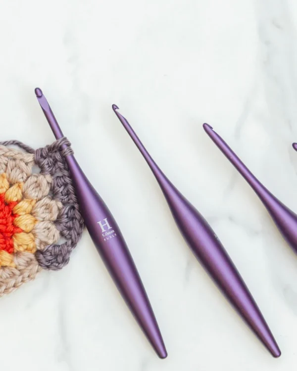Matte Grape Streamline Crochet Hook by Furls