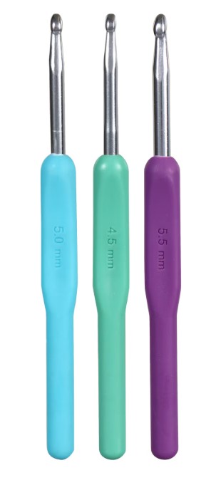 aluminum ergonomic crochet hooks