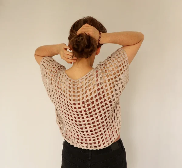 Square Dance crochet shirt pattern