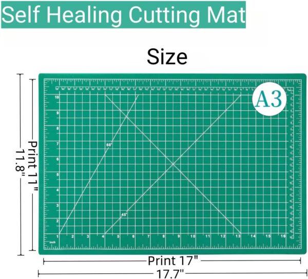rotary cutter and mat for crochet fringe