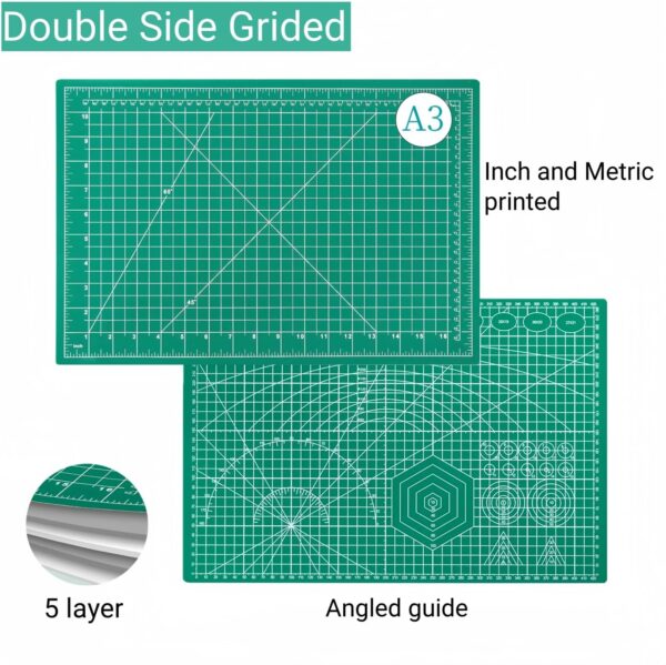 rotary cutter and mat for crochet fringe