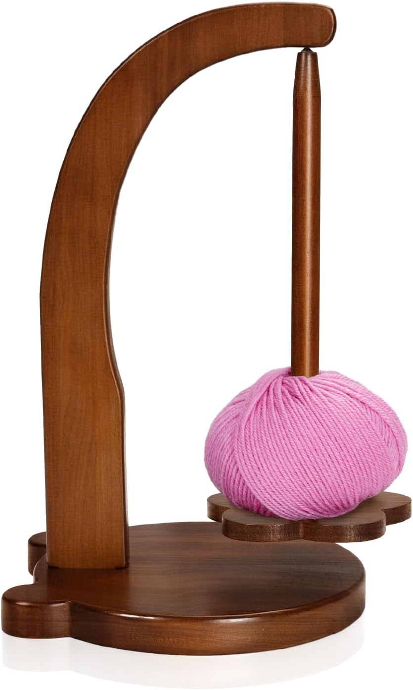 wooden yarn spindle