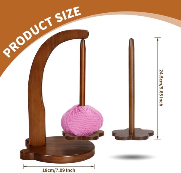wooden yarn spindle