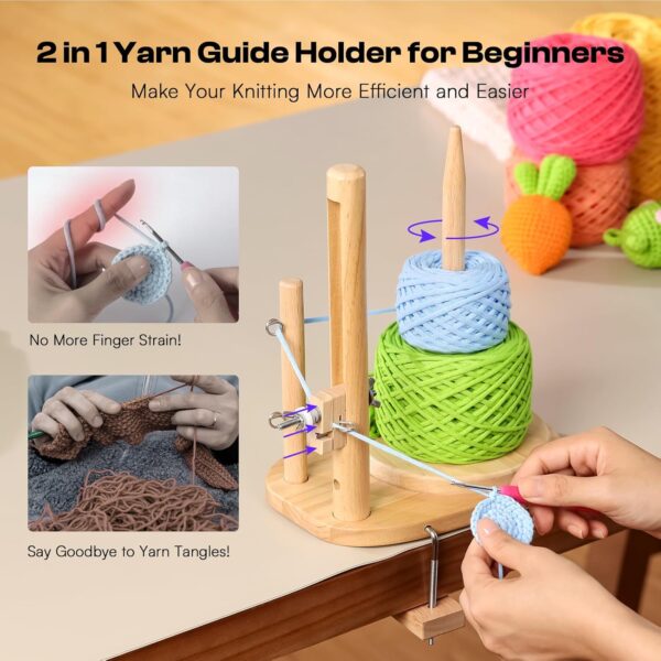 Caydo Beginner Crochet Kit with Yarn Guide