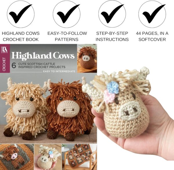 Highland Cows Crochet Book