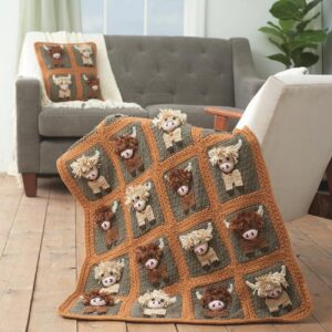Highland Cows Crochet Book