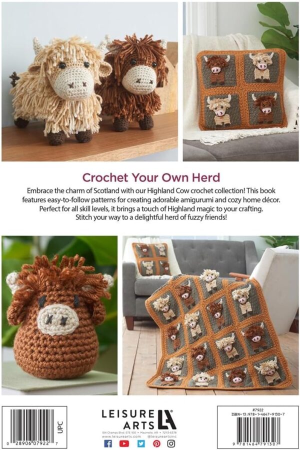 Highland Cows Crochet Book
