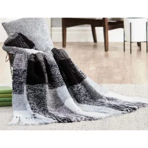 Holiday Plaid Throws Crochet Kit3