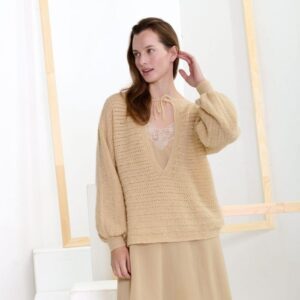 V neck sweater crochet pattern
