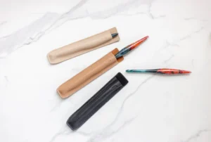 leather crochet hook sleeve