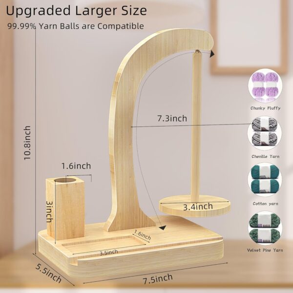 magnetic yarn holder spinner