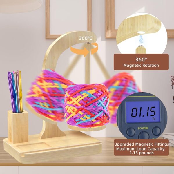 magnetic yarn holder spinner