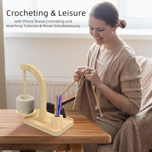 magnetic yarn holder spinner