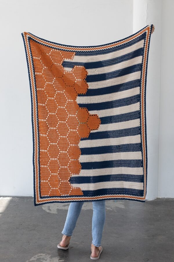 Boardwalk Hexie Blanket crochet kit