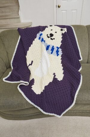Cozy Polar Bear Afghan kit