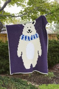 Cozy Polar Bear Afghan kit