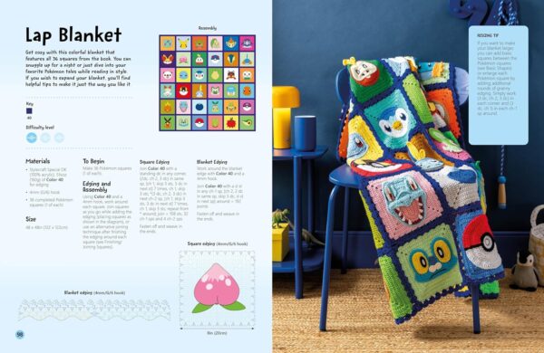 Pokémon Crochet Squares book