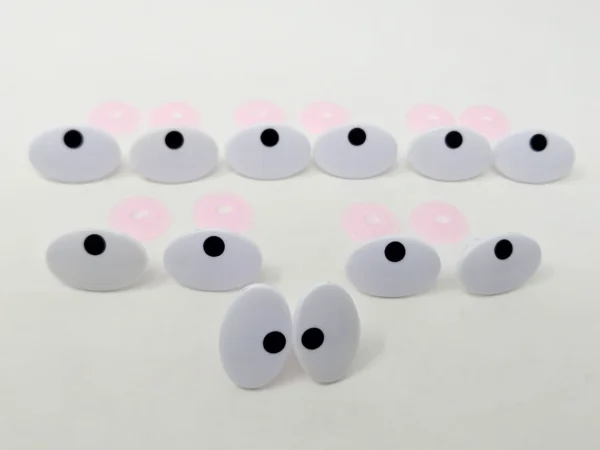 Vintage 25mm Oval Comical Safety Eyes