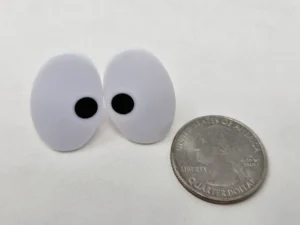 Vintage 25mm Oval Comical Safety Eyes