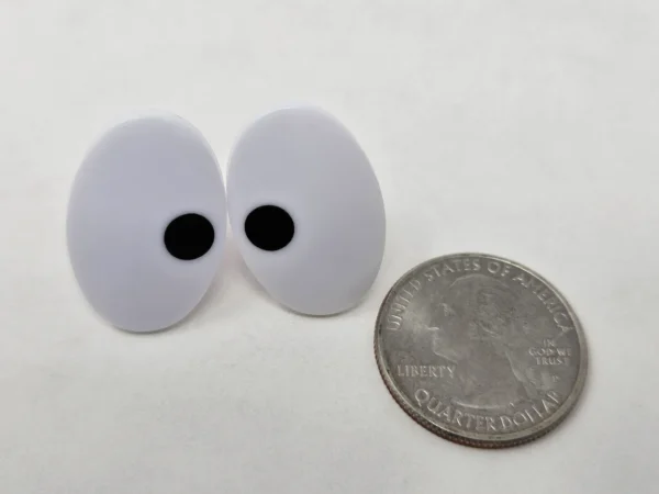 Vintage 25mm Oval Comical Safety Eyes
