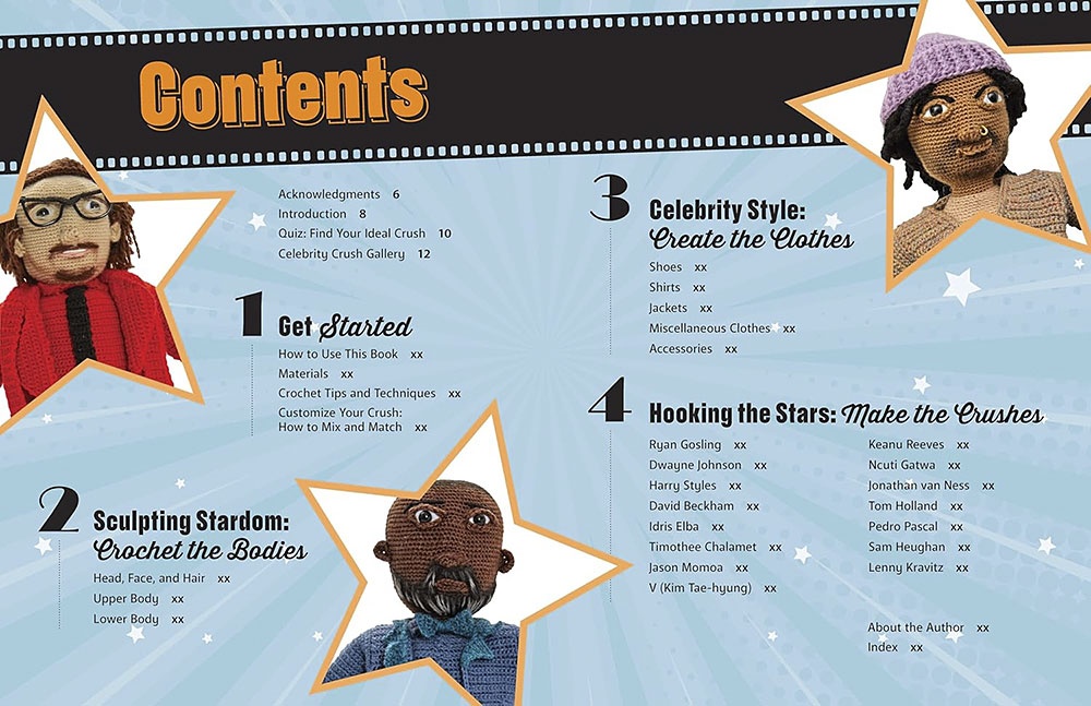 Crochet Your Celebrity Crush: Stitch Your Very Own Amigurumi Heartthrobs, Hunks, and Hotties by Lee Sartori 3 Crochet Your Celebrity Crush