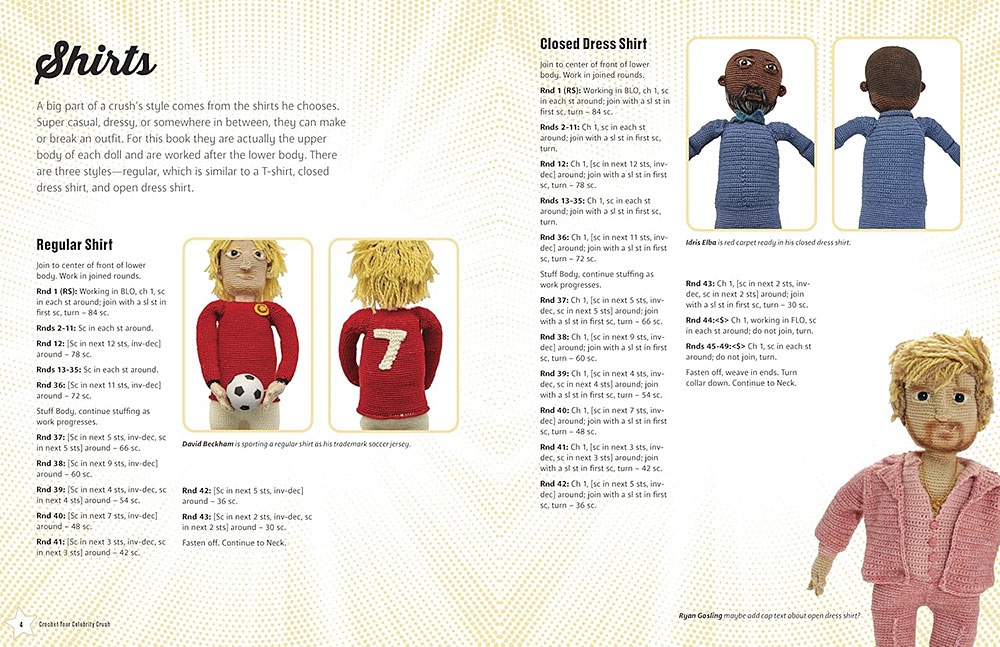 Crochet Your Celebrity Crush: Stitch Your Very Own Amigurumi Heartthrobs, Hunks, and Hotties by Lee Sartori 5 Crochet Your Celebrity Crush