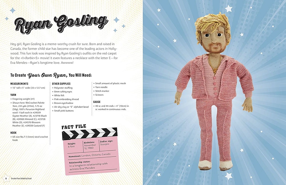 Crochet Your Celebrity Crush: Stitch Your Very Own Amigurumi Heartthrobs, Hunks, and Hotties by Lee Sartori 4 Crochet Your Celebrity Crush