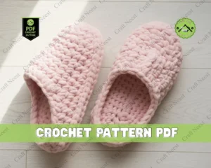 Simple Crochet Slippers Pattern