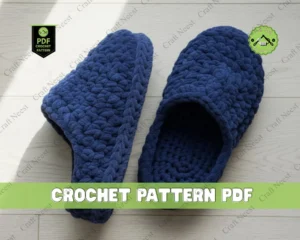 Simple Crochet Slippers Pattern