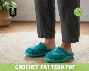 Simple Crochet Slippers Pattern