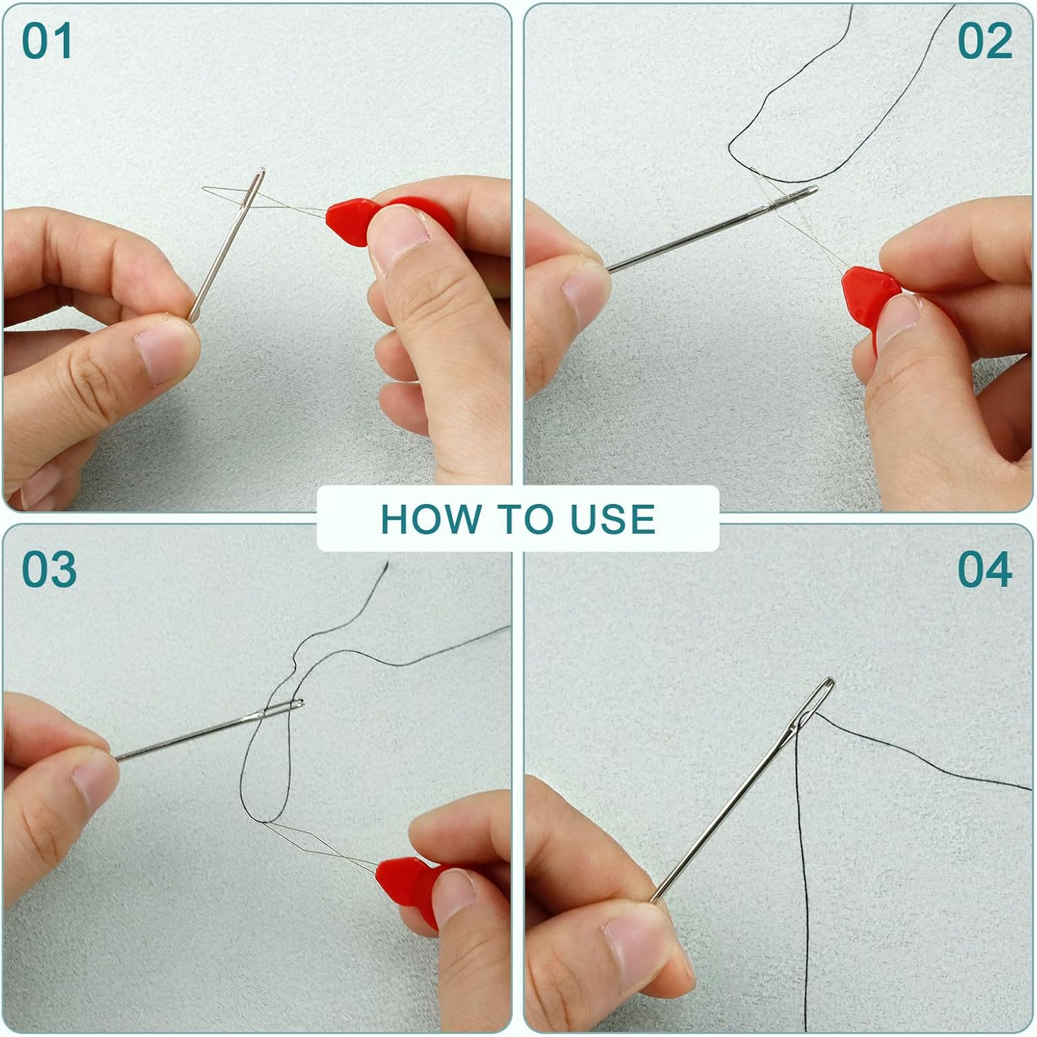 40-Piece Large Eye Blunt Needles Set 4 large eye blunt needles set